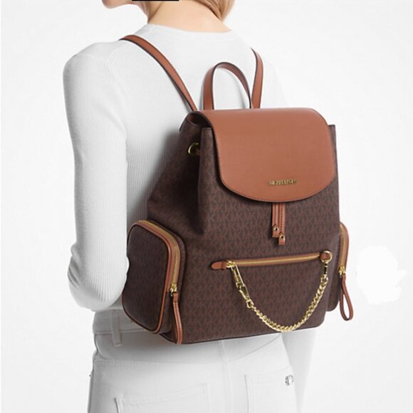 Michael Kors Jet Set Large Logo Backpack - Picture 4 of 4